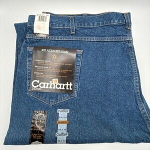 Carhartt Relaxed Fit Tapered Leg Denim Jeans Mens 52X32 B17 DST NWT NOS